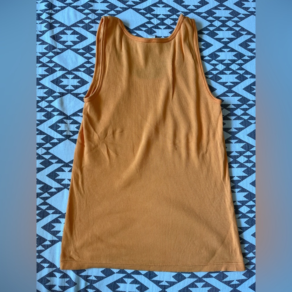 J.Crew Large Cotton Tank Tangerine 🍊 - Picture 2 of 3